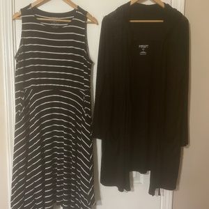 Torrid Super Soft Knits Dress & Hooded Cover Up Jacket